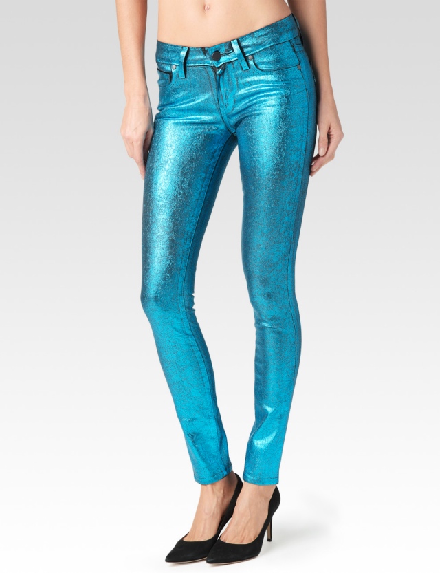 paige-denim-crackled-foil-turquoise-jeans