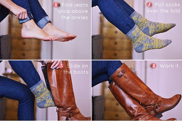how-to-tuck-jeans-into-boots