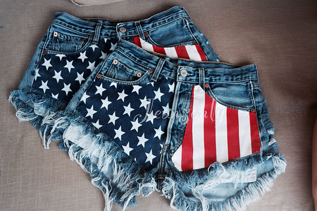 4th-july-flag-denim-shorts