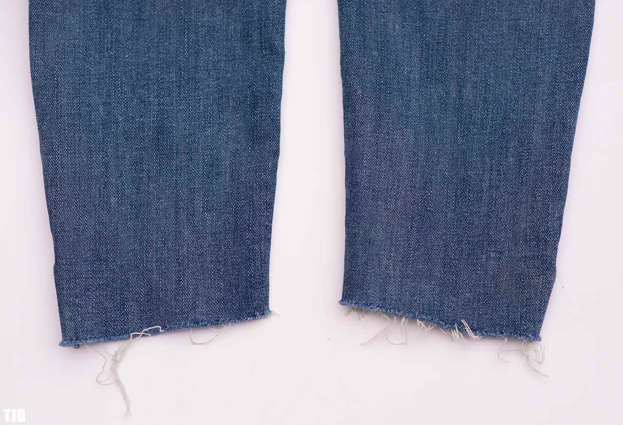 MOTHER The Stunner Zip Ankle Step Fray Jeans In Good Girls Do Review 7