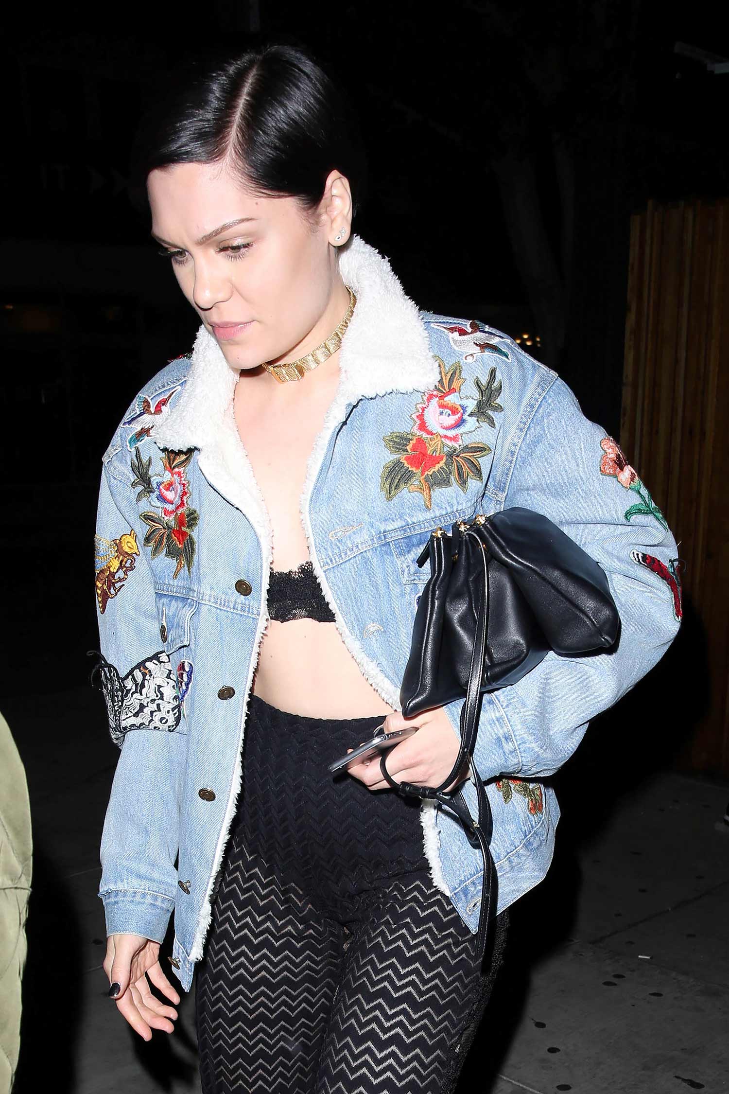 jessie-j-gucci-denim-jacket